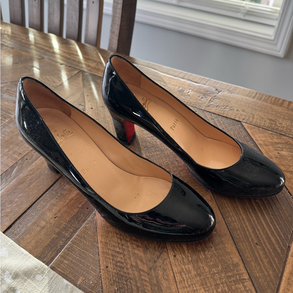 Christian Louboutin Glossy Black Heels